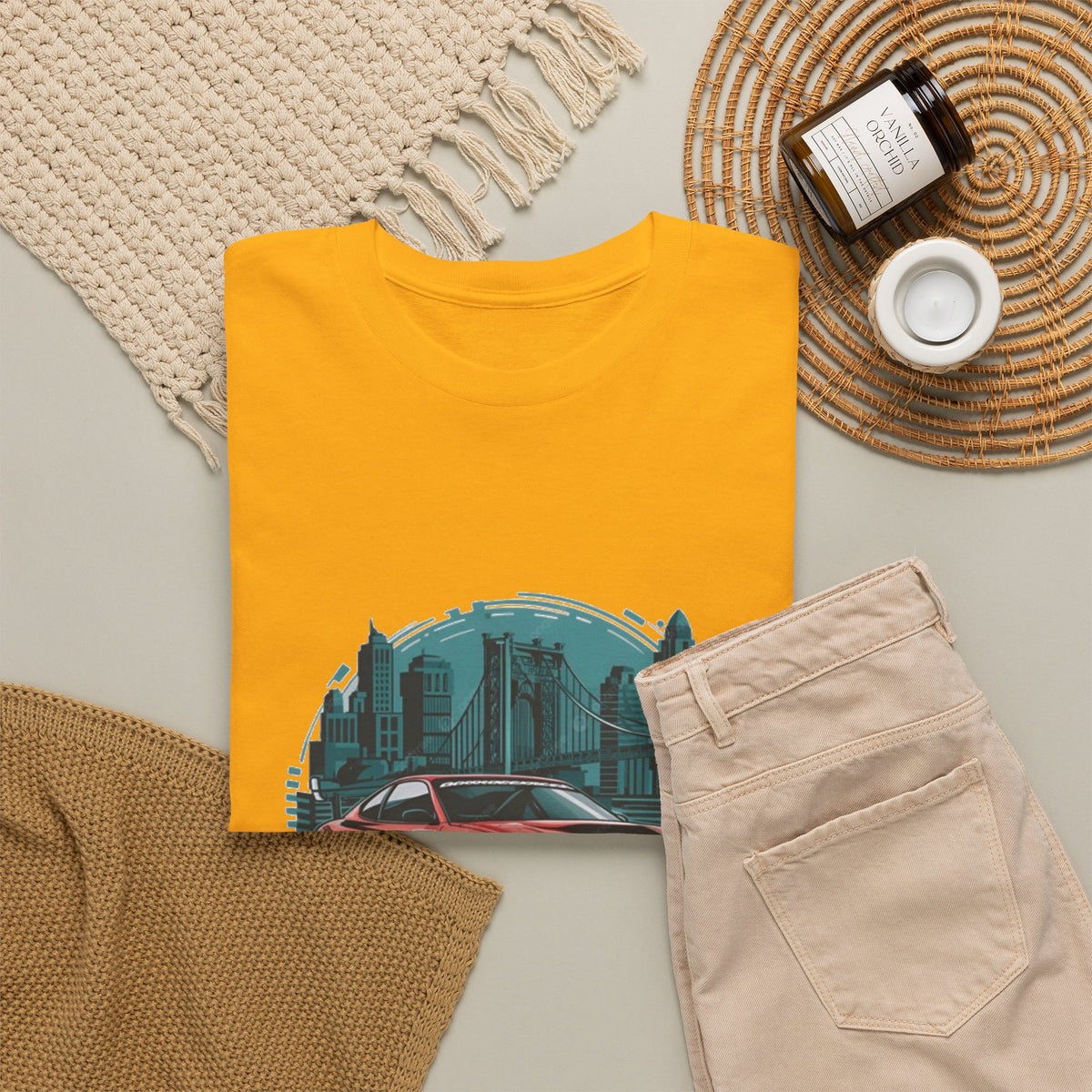 Sports car graphic tee