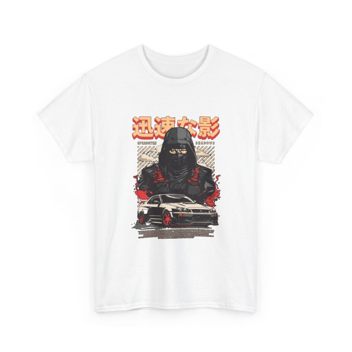 Japanese samurai Skyline Graphic tee