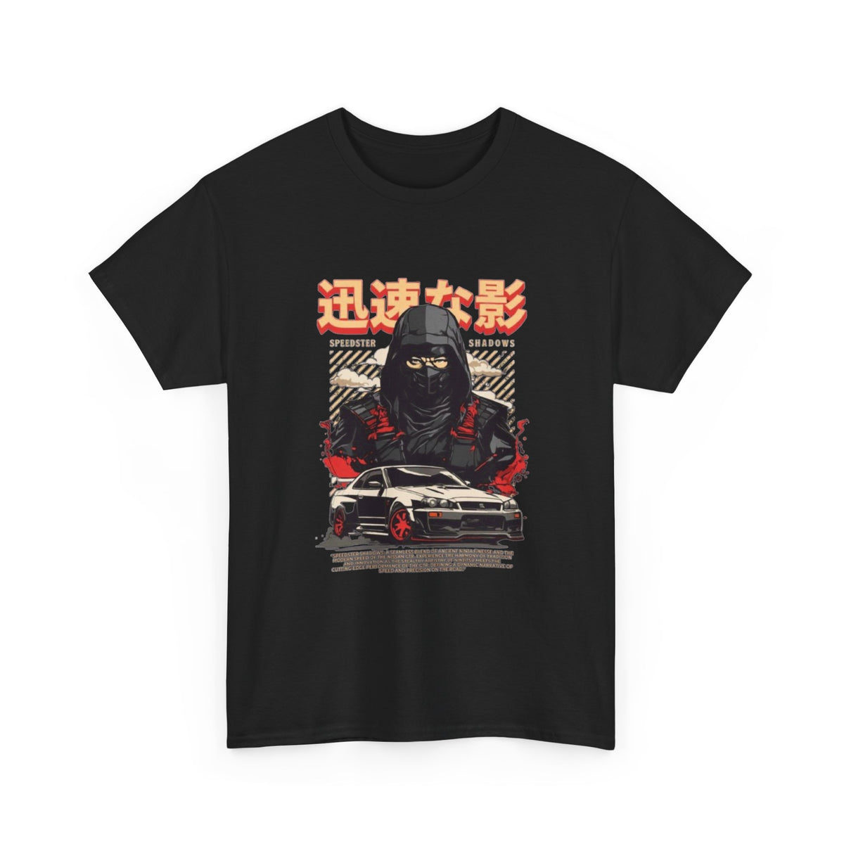 Japanese samurai Skyline Graphic tee