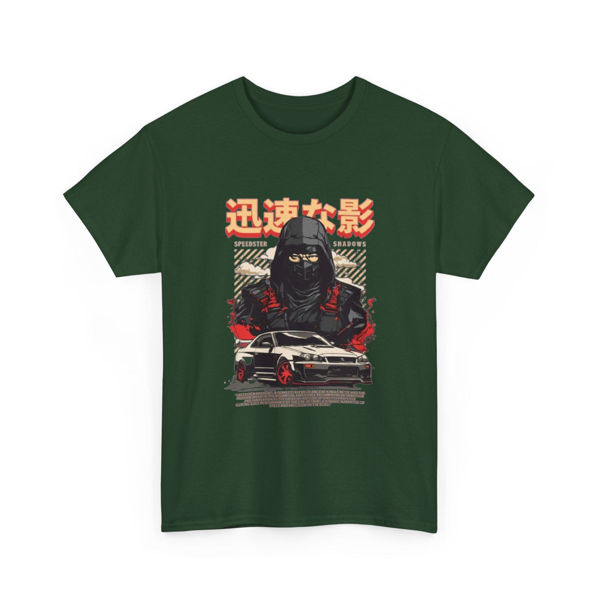 Japanese samurai Skyline Graphic tee