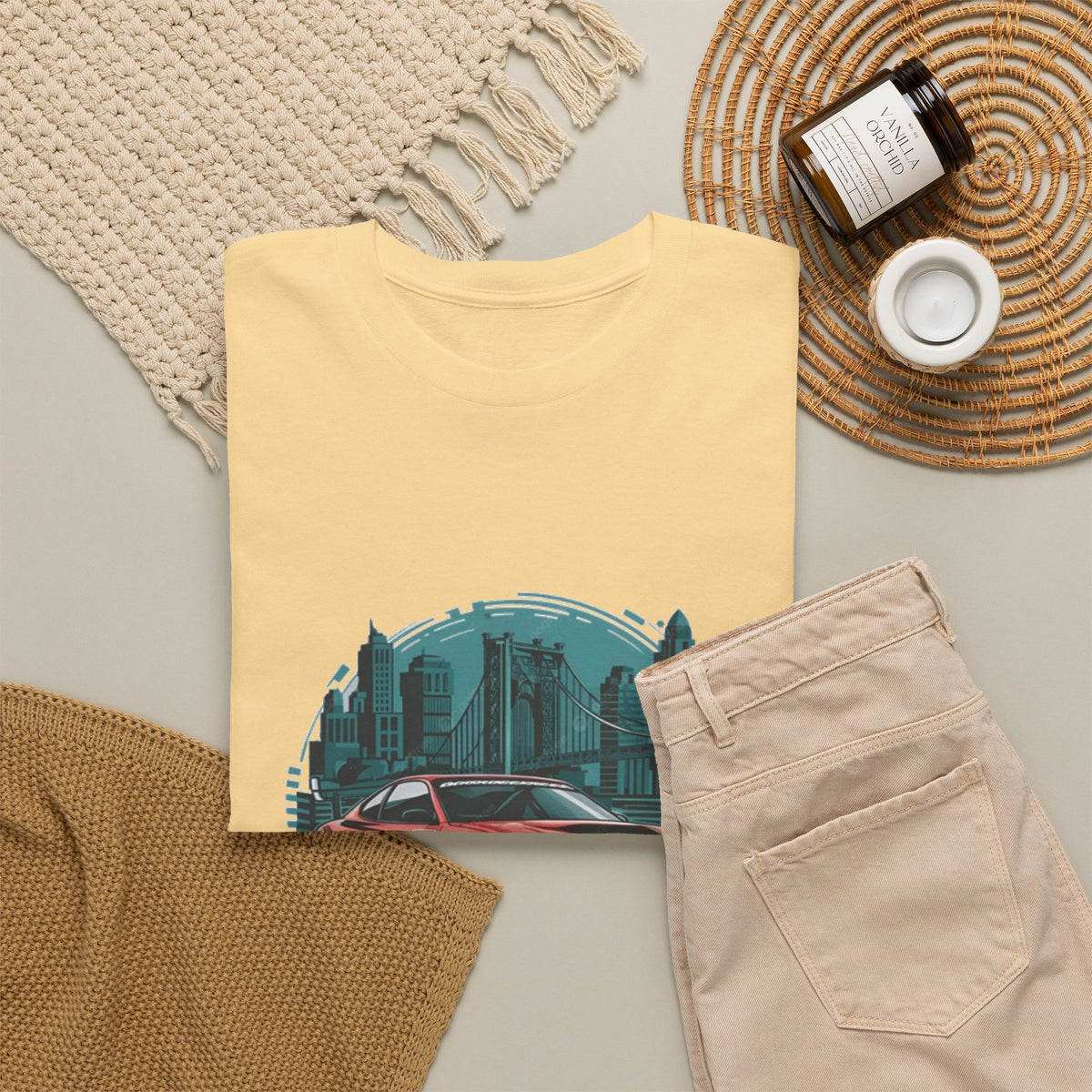 Sports car graphic tee