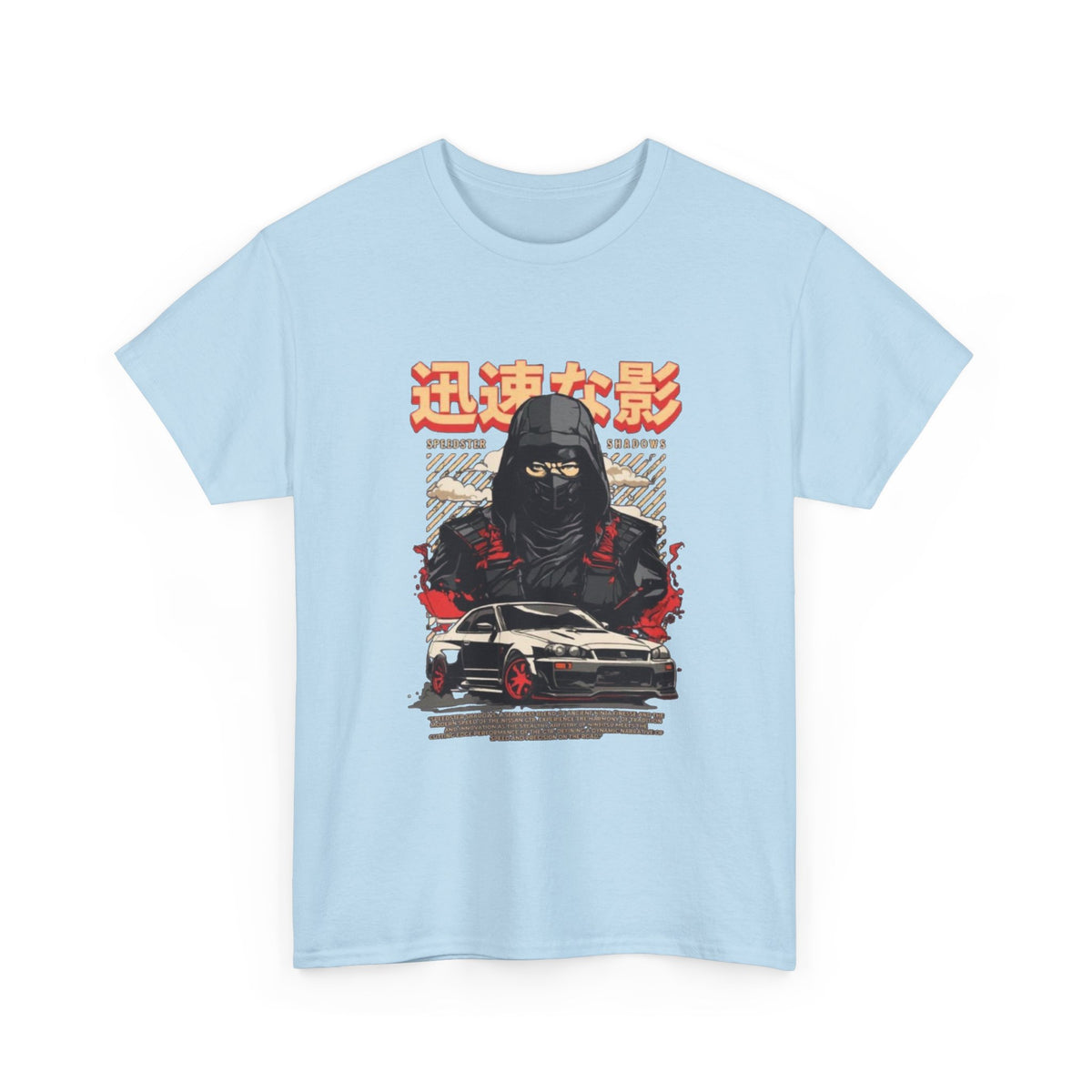 Japanese samurai Skyline Graphic tee