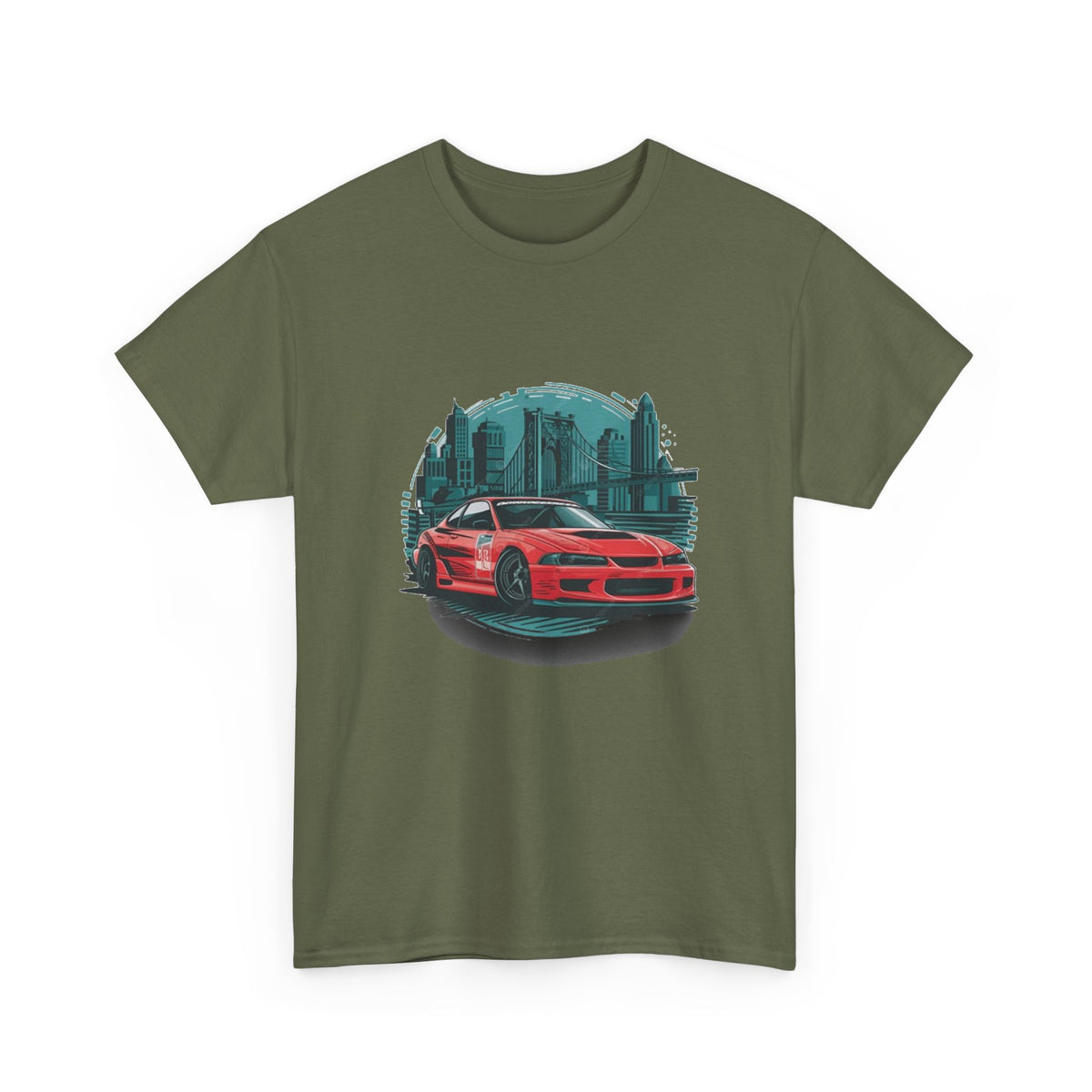 Sports car graphic tee