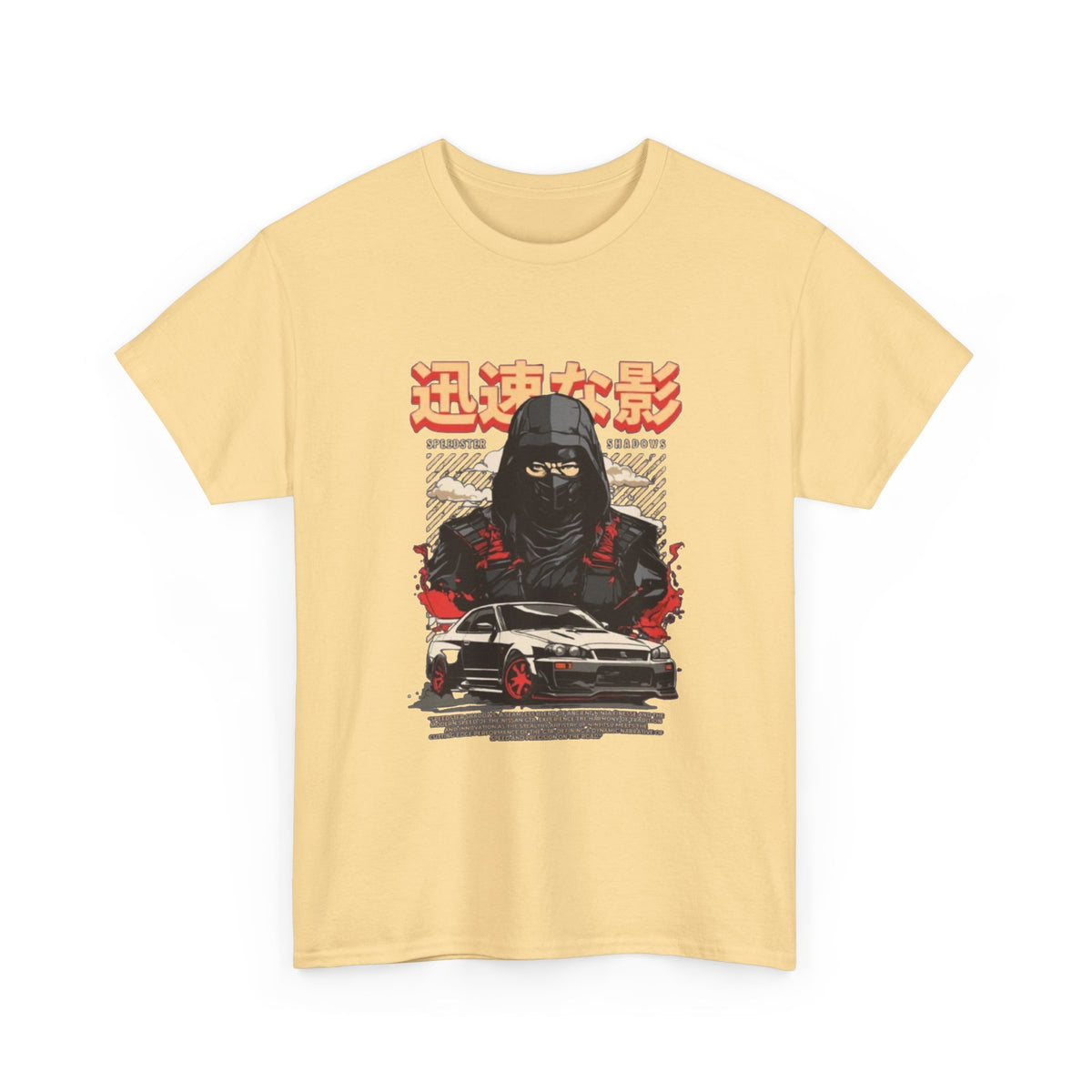 Japanese samurai Skyline Graphic tee