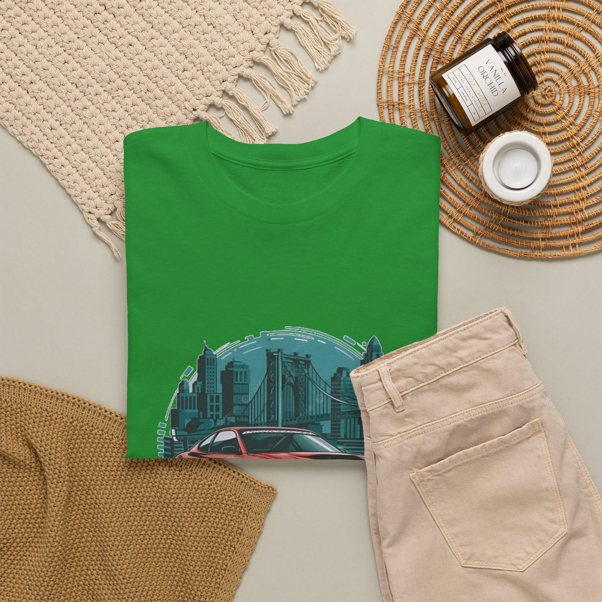 Sports car graphic tee