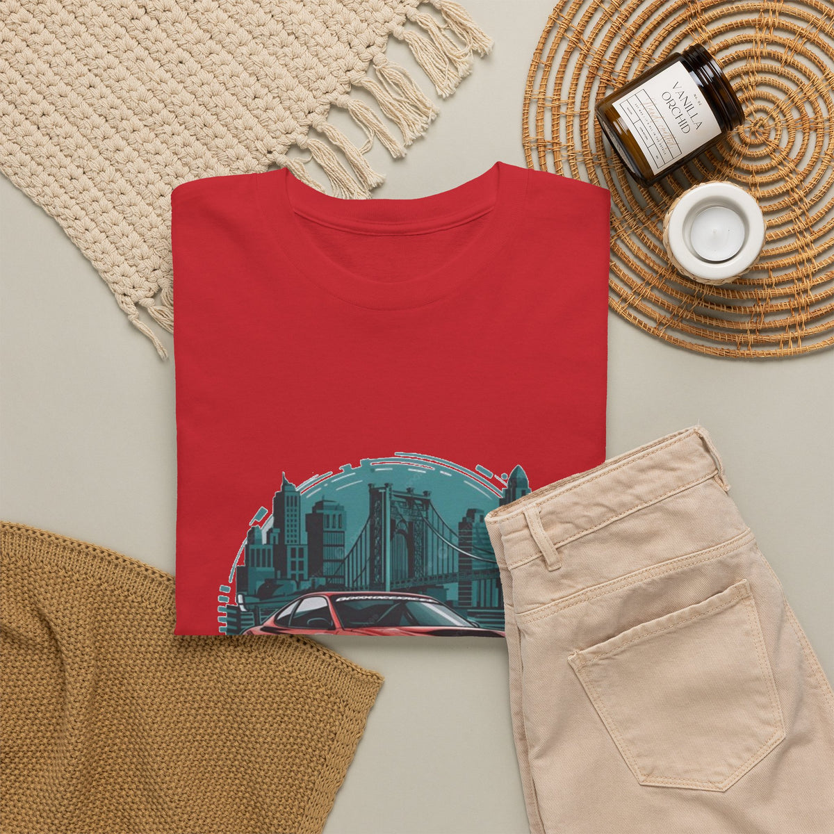 Sports car graphic tee