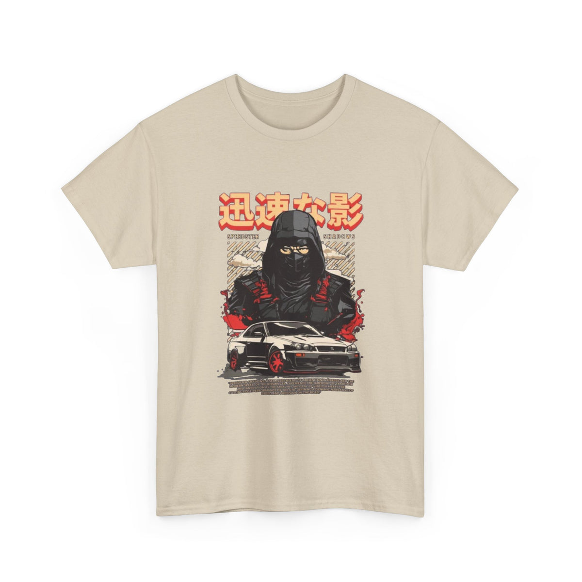 Japanese samurai Skyline Graphic tee