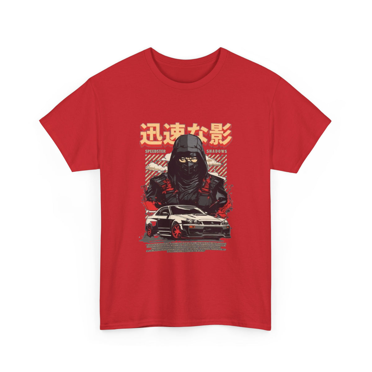 Japanese samurai Skyline Graphic tee