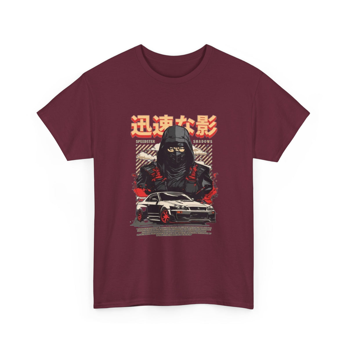 Japanese samurai Skyline Graphic tee