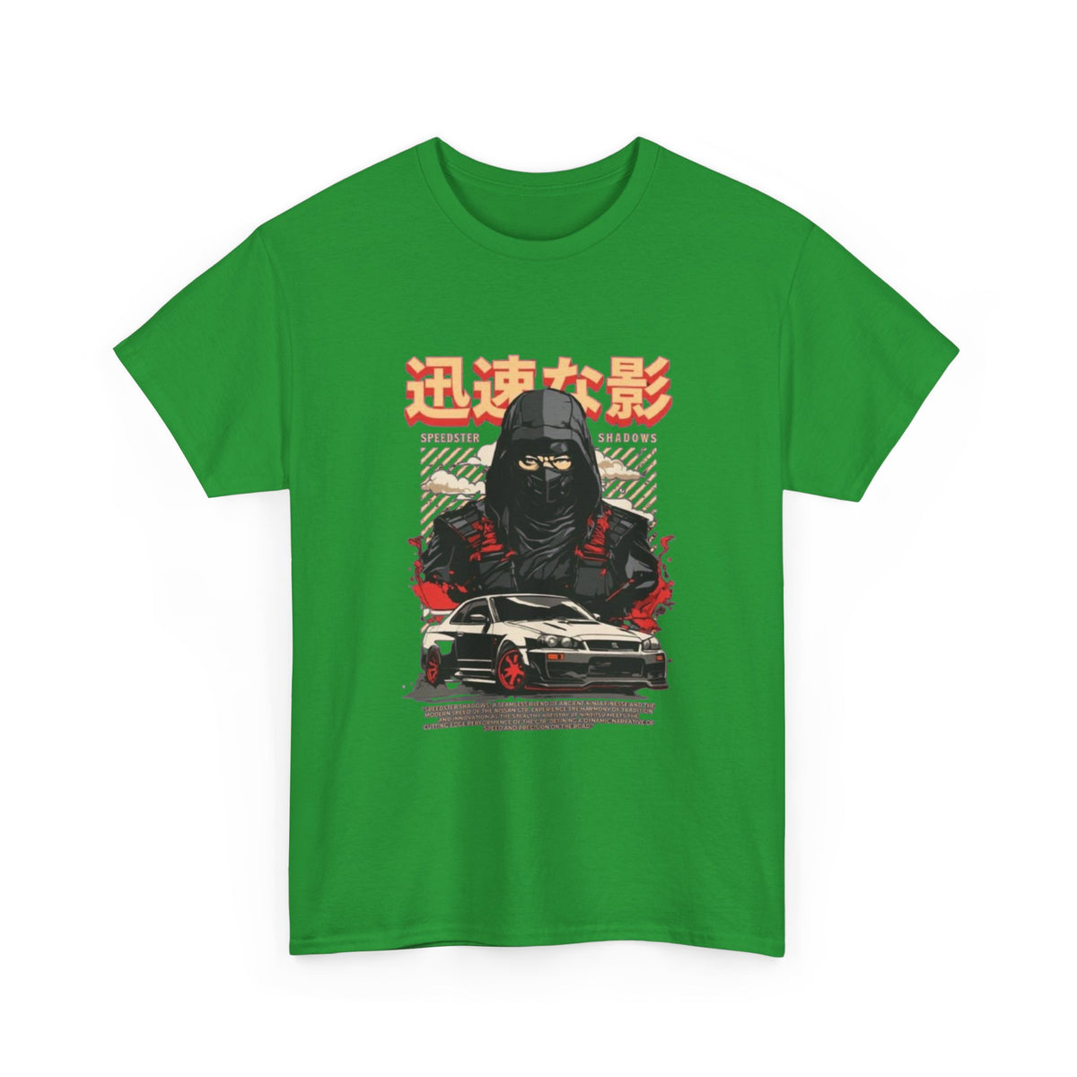 Japanese samurai Skyline Graphic tee
