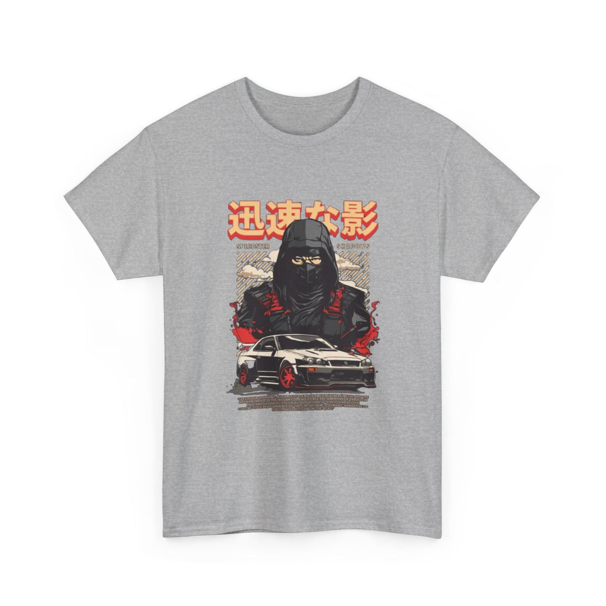 Japanese samurai Skyline Graphic tee