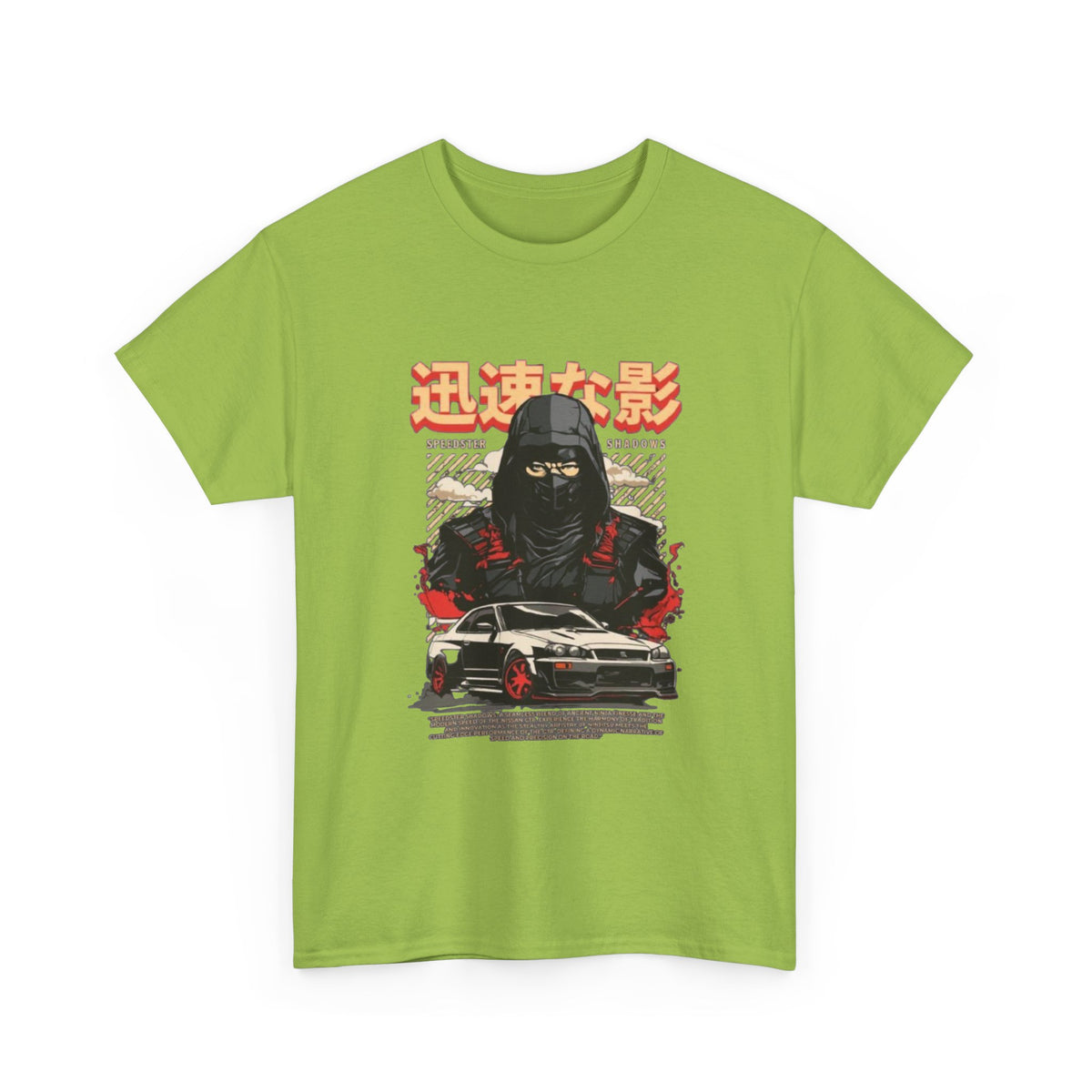Japanese samurai Skyline Graphic tee